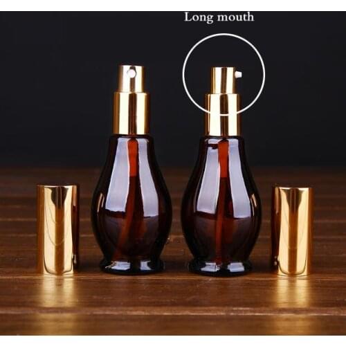 100ml Long mouth Perfume spray pressure bottle.gourd glass spray bottle,Essential oil Perfume Flower water packing 50pcs/lot