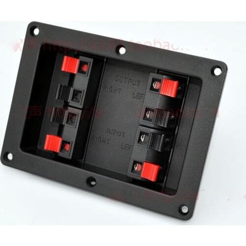 20pcs/lot DJ265 plus thick speaker box 8 terminal box plastic junction plate speaker cable clip