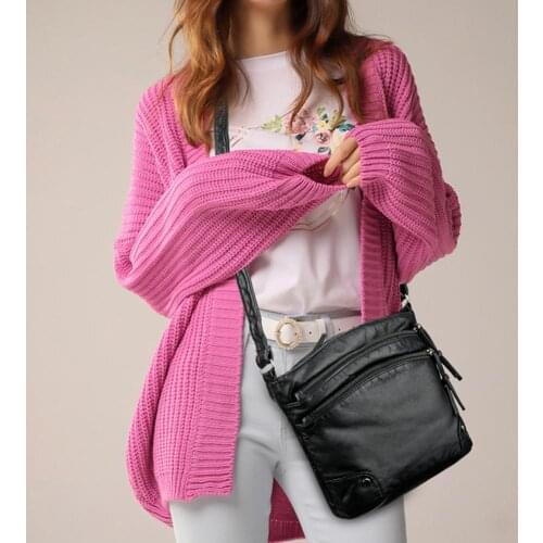 2020 Quality Women Shoulder Bag Soft leather Purses And Handbags Daily Black Crossbody Bags for Women Designer Messenger Bag