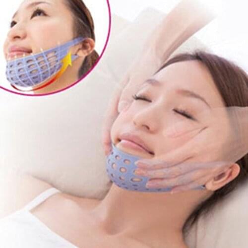 3 Colors Multifunctional Professional Women Sleep Silica Gel Mesh Design Breathable Thin Face Bandage