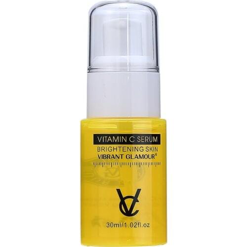 30ml Vitamin C Face Serum Whitening Essence Fades Dark Shrink Pore Skin Care Facial Brightening Moisturizing Long Lasting