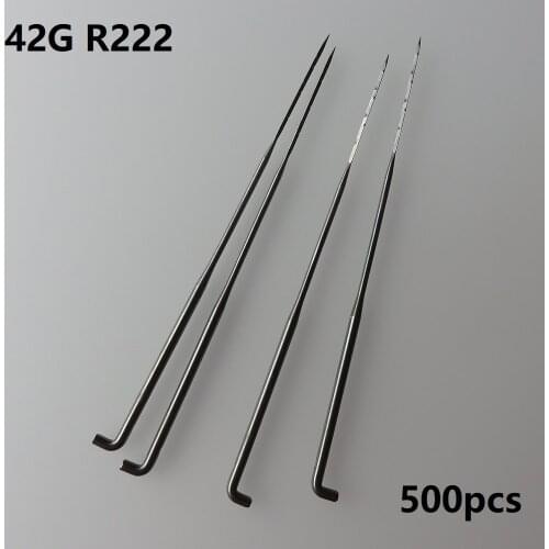 500pcs 42G R222 felt needle mohair reborn felting needles,supper fine craft needles
