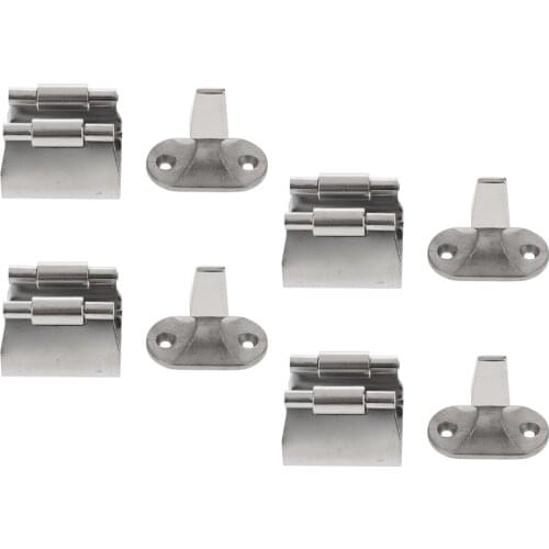 4x Heavy Duty Stainless Steel Pontoon Boat Gate Stop Catch Doorstop Wall Mount Door Holder for RV Boats