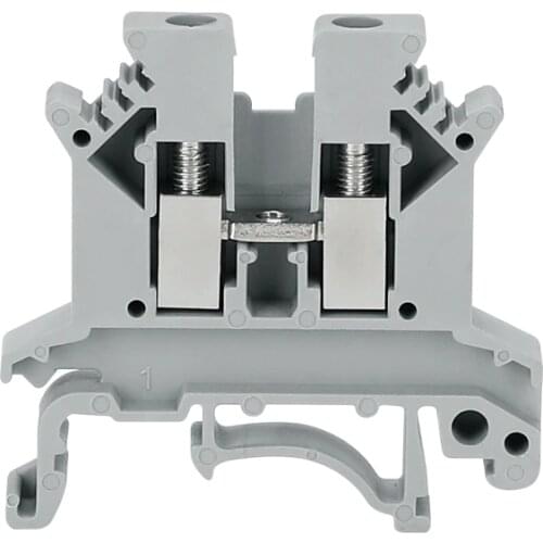 50pcs noise terminal rail block UK-2.5B connductor universal class screw wire connector strips disassemble assembly