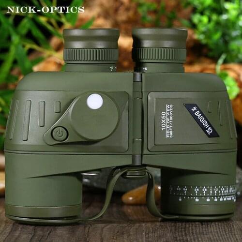 Powerful Russian Military Binoculars BAIGISH 10x50 Marine Telescope with Digital Compass Waterproof Lll Night Vision binocular