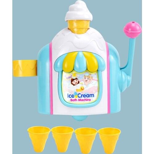 Children Blowing Bubble Machine Baby Shower DIY Bathtub Companion Toy Bubbles Maker for Kids Outdoor Playing Toy