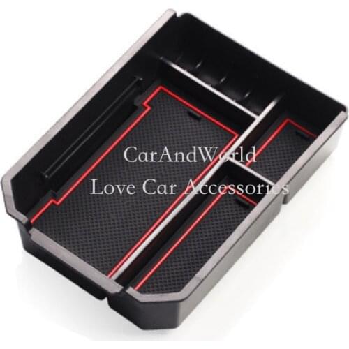 For Toyota RAV4 2015 2016-2018 Central Armrest box storage grid holder container tray storage glove box accessory Non-slip mats