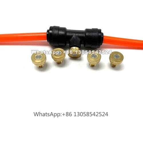 Low Pressure Mist Cooling Nozzle, Misting Nozzle for Outdoor Cooling, Fog Mist Nozzle for Patio Garden Humidifying