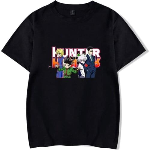 Hunter X Hunter T Shirt Men Women T-shirt Kawaii HxH Tops Killua Zoldyck Top O Neck Loose Boy Girl Anime Manga Tee