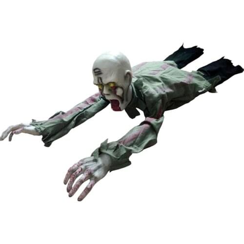 Halloween Crawling Zombie Prop Animated Horror Haunted House Party Floor Decor
