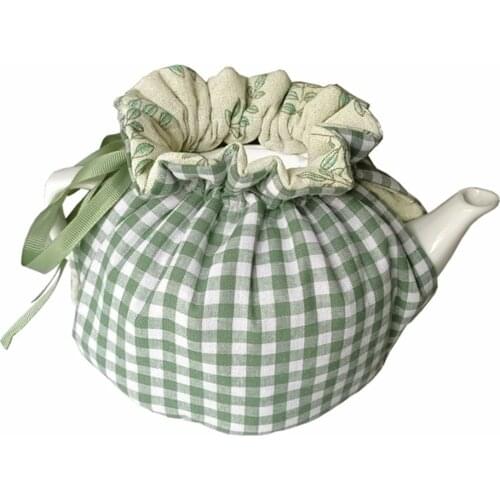 Cotton Vintage Floral Teapots Dust Cover Tea Cosy Insulation Kettle Tea Pot Protection Cover Home Decorations Tea Pots Cozy