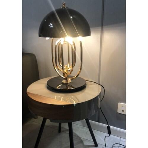 Italy Table Lamp Nordic Reading Light E27 Black Desk Lamp Modern Lamp Living Room Bedroom Bedside Lamp Home Decor Fixtures