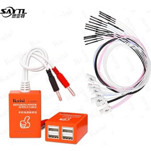 Kaisi K-9088 Power Supply Cable For Android And Apple iPhone6/6S/6SP/7/7P/8/X/11/12/12 Pro/Mini/Pro Max Mobile Phone Repairing