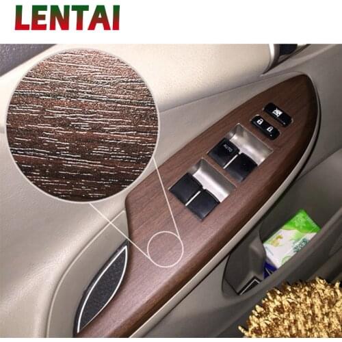 LENTAI For BMW e46 e39 e90 e60 e36 Alfa Romeo 159 147 Acura Car Sticker Wood Grain Film Fiber Vinyl Wrap Auto Interior PVC Film