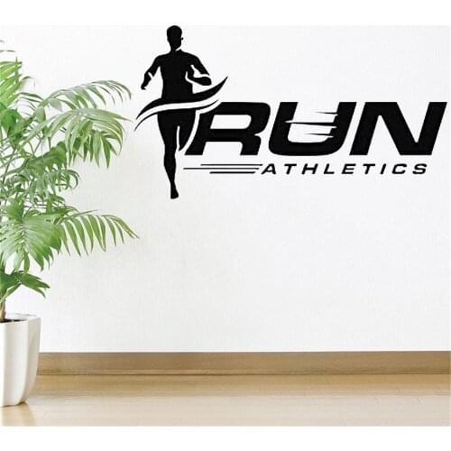 Boys Room Wall Stickers Mens Track and Field Running Wall Stickers Decorative Wall Paintings Home Decoration Wall