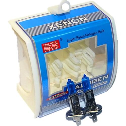 A Pair of H1 12V 55W 6000K Super Bright White Light Car Auto Xenon Front Fog Light Headlights Bulbs Automobile Head Lights Bulb