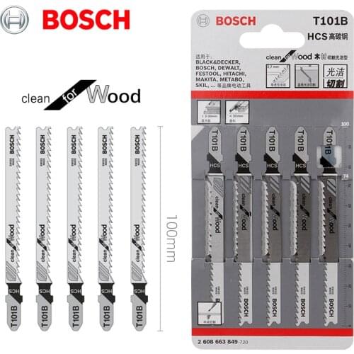 Bosch saw blade T101B jig saw blade is used to quickly remove chips from cork, high carbon steel material