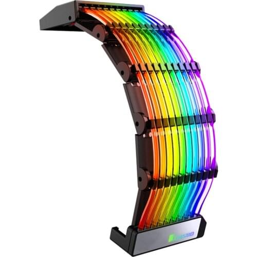 Rainbow Streamer 5V ARGB AURA SYNC 24 Pin Cable Office Caring Computer Supplies for JONSBO DY-1 PC Motherboard