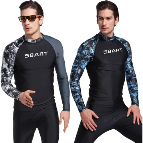 SBART 2017 length sleeve sunscreen Swimwear mens jacket snorkeling surfing diving suit male swimsuit split jellyfish wetsuit
