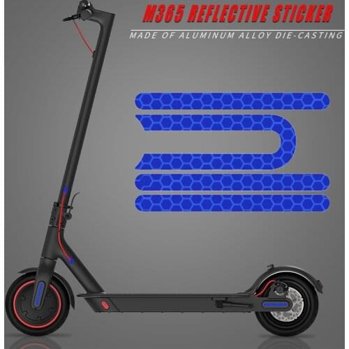 E-scooter Battery Charging Port Dust Plug Silicone Case + Reflective Sticker for M365 Pro 2 Electric Scooter Accessories