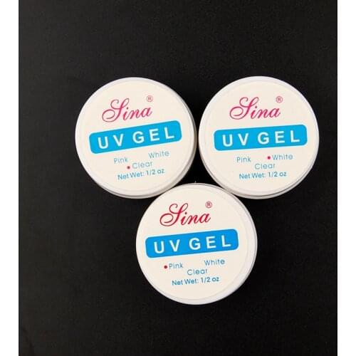 14g/Box Extension Gel Pink/White/Clear Nail Extend Glue Nail Art UV Building Gel Nail Gel Polish For Nail Forms Acrylic Tips