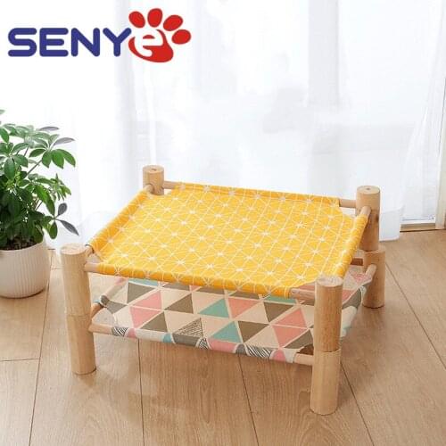 Four Seasons Universal Removable And Washable Cat Off The Ground Camping Bed Cat Litter Kennel Bed Pet Supplies Moisture-Proof
