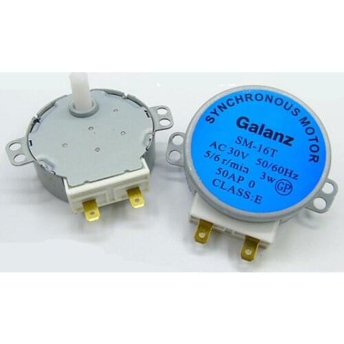 Microwave Oven Parts Synchronous rotary glass tray motor SM-16T AC 30V 50/60HZ