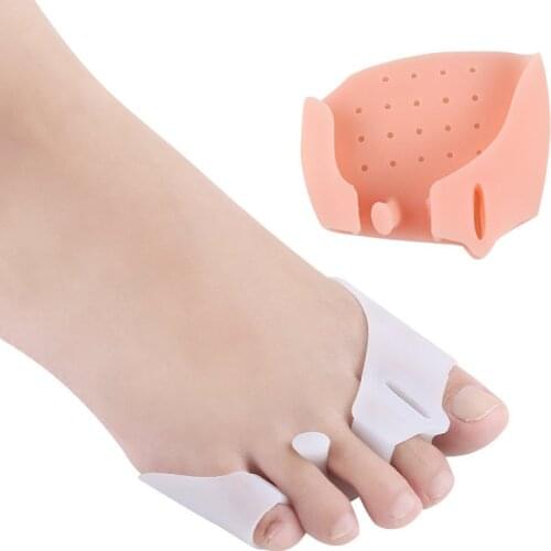 10 Pair Three-Hole Toe Separator Gel Orthopedic Feet Care Bunion Corrector Tools Thumb Valgus Straightener Forefoot Pad Pedicure
