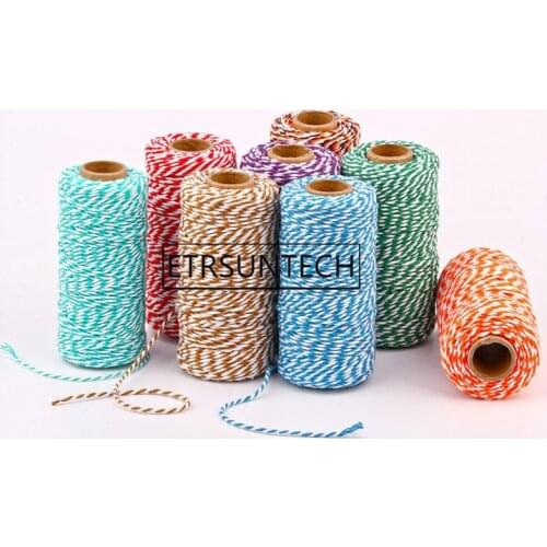100pcs DIY Handmade Cotton Thread Rope Gifts Packing Twine String Cord DIY Home Wedding Decor Supply