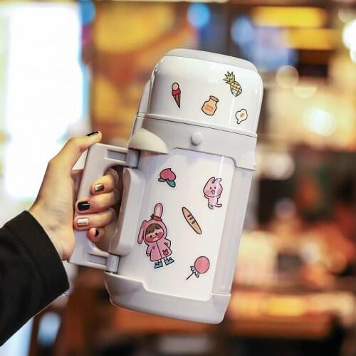 1000ml Thermos Cup Female Large Capacity Thermos Pot Portable Outdoor Student Dormitory Household Water Cup Large Vacuum Bottle