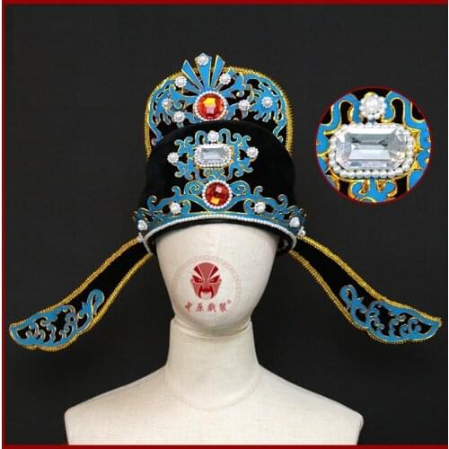 2021 Beijing Opera yue opera Improved xiaoshengjin drama helmet Jieyuan towel childes hat the young mans scholar role