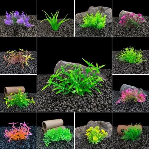 1pc Mini Decorative Simulated Aquatic Weed Aquarium Accessories Fish Tank Decorations Acuario Tools Aquario Ornaments Plants