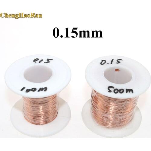 ChengHaoRan 0.15 mm 100meter 500meter QA-1-155 Polyurethane Enameled Wire Copper wire 0.15mm*100m