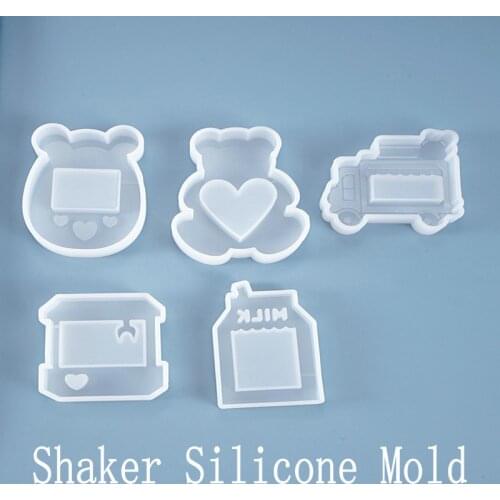 DIY Game Console Bear Milk Epoxy Resin Shaker Silicone Mold Jewelry Fillings Pendant Accessory Charms Handmade Mould Stuff Craft
