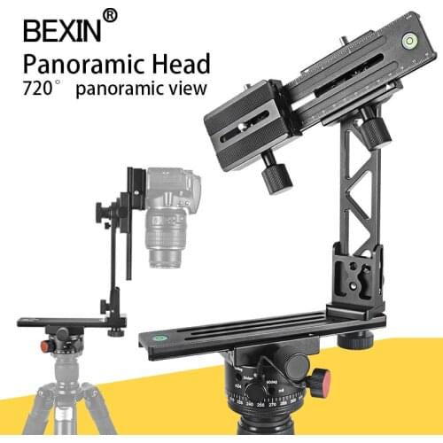BEXIN panorama head 360 degree high coverage rotating tripod head with node index plate starry sky shooting for dslr camera