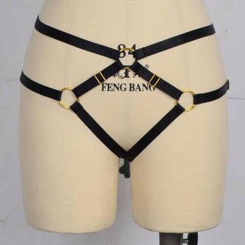 Hot Women Sexy Lingerie Harajuku Gothic Harajuku Gothic Body Harness Fetish Wear Bondage Harness Sexy T-back