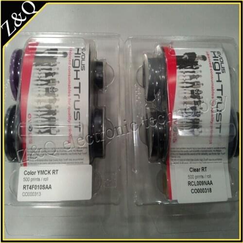 Evolis Avansia printer ribbon and transfer film RT4F010SAA and RTCL009NAA