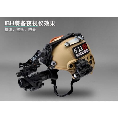 IBH Mobile Version Modular Outdoor Rescue Tactical Helmet Concealed Night Vision Protective Helmet for Army Fun CS Game Hunting