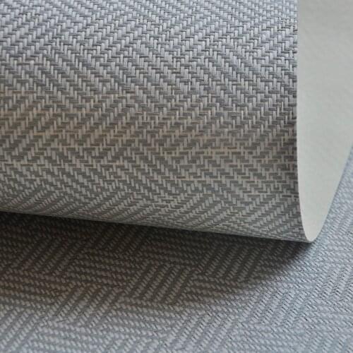 MY WIND 2020 Bohemian style Sky Gray White Wallpaper Eco-friendly Paper weave Wall decoration