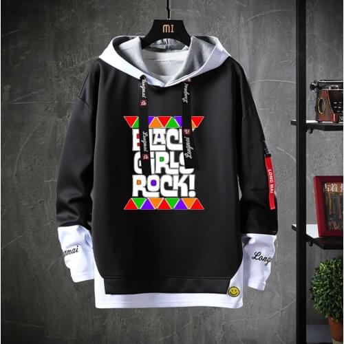 Anime Black Rock Shooter Hooded Teenagers Costume Unisex Casual Fake Two-Piece Hoodies Sweatshirt jacket