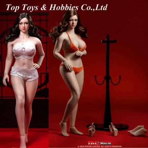 Full doll 1/6 Scale PLLB2020-S38/S39 pale/suntan Super Flexible Female Seamless stronge Muscular body Big breasts w Head &Bikini