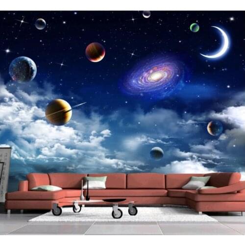 Custom photo wallpapers 3d wall murals wallpaper HD fantasy starry sky background wall mural paintings wall papers home decor