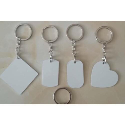 10pcs/lots Blank Sublimation Metal Key Chians DIY Gift Printing Sublimation Ink Transfer Both sides can Print