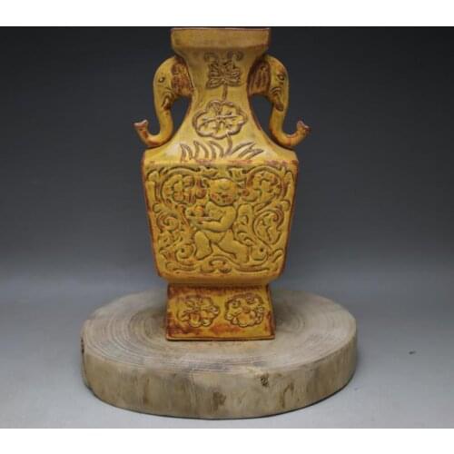 Rare Song Dynasty (961--1275) porcelain vase, Ding kiln,elephant ears bottle, best collection & adornment, Free shipping