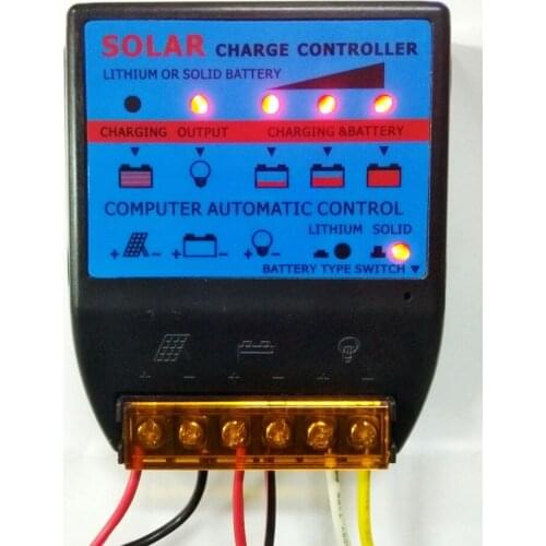 10-50A Solar Light Control Type For Street Lamps 12V24V Rechargeable Lithium Battery Light Control Photovoltaic