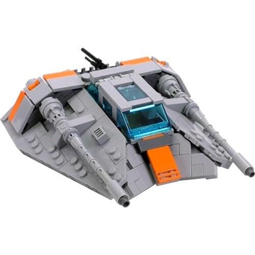 Buildmoc StarW 75261 15626 The Empire Strikes Back Snowspeeder Anniversary Edition Minifig Scale Building Kit Model Toys