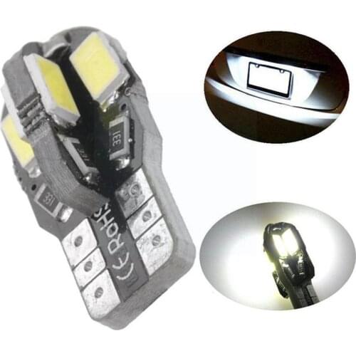 Led Car Interior Bulb Error Free T10 White 12v Car White Side External Wedge Use Internal Light Suitable For Both Auto and B7E4