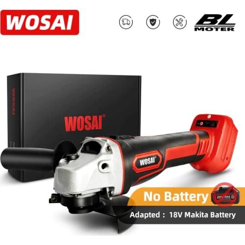 WOSAI MT-SER Brushless Cordless Impact Angle Grinder without battery Power Tool Cutting Machine Polisher For 18V Makita Battery