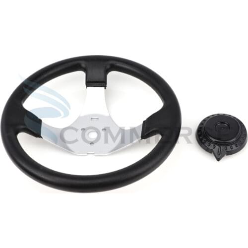 300MM Universal Steering Wheel for 150-250Cc Beach Kart Go Kart Buggy Quad Foam Steering Wheel Replacement Accessories PU