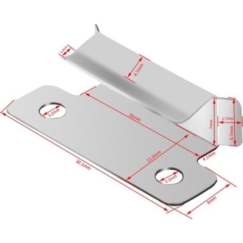 Q1JF 3D Printer Heated Bed Clamps Clips for 7mm Glass Bed Heatbed PEI Spring Steel Sheet Fixing 10pcs Stainless Steel